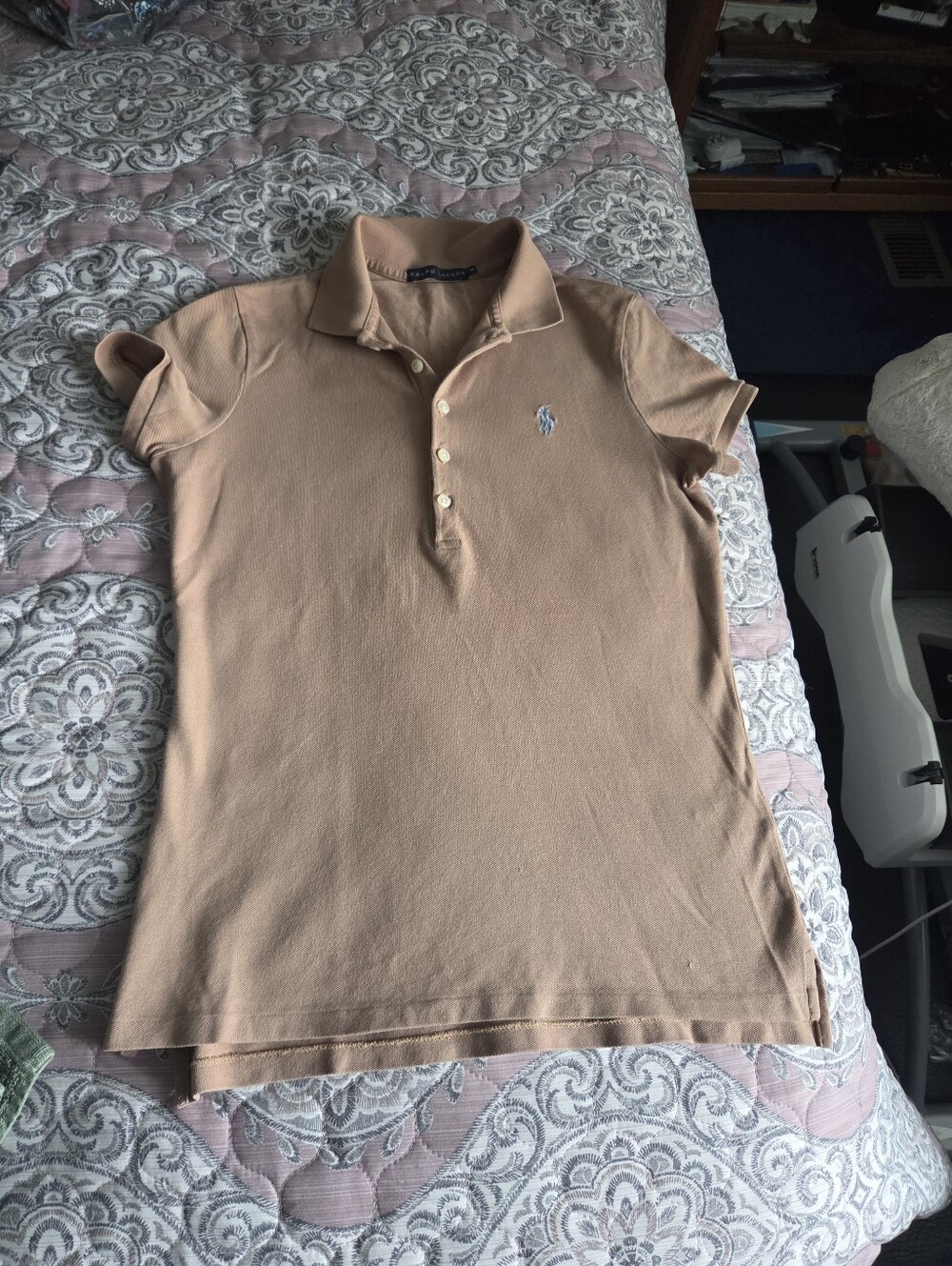 Ralph Lauren Men’s Polo Shirt in Light Tan